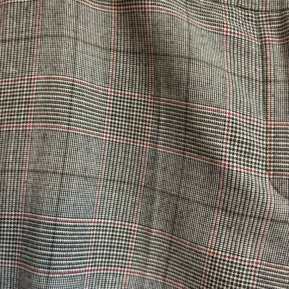 Talbots Women's Heritage Plaid Wide Leg Pants Sz 4 Wool Blend Gray - Picture 2 of 7